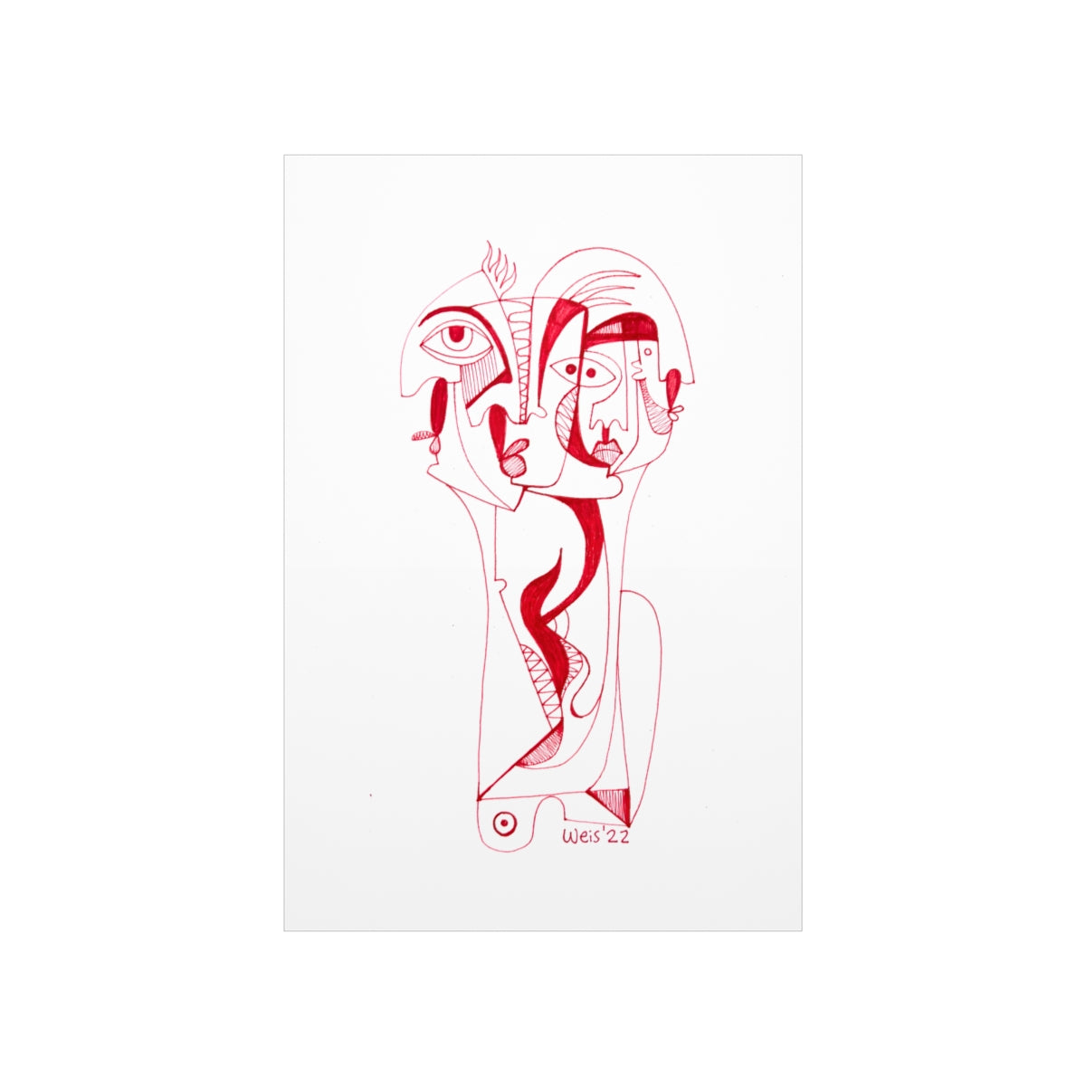 Conscious Lines #054 - Premium Matte Art Print